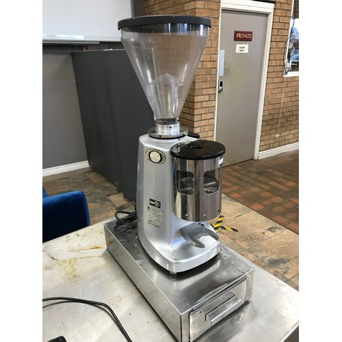 227 - MAZZER LUIGI COFFEE GRINDER & TRAY