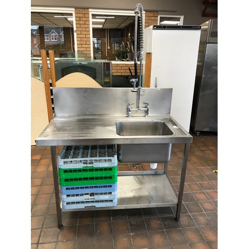 201 - COMMERCIAL SINK WITH HOSE