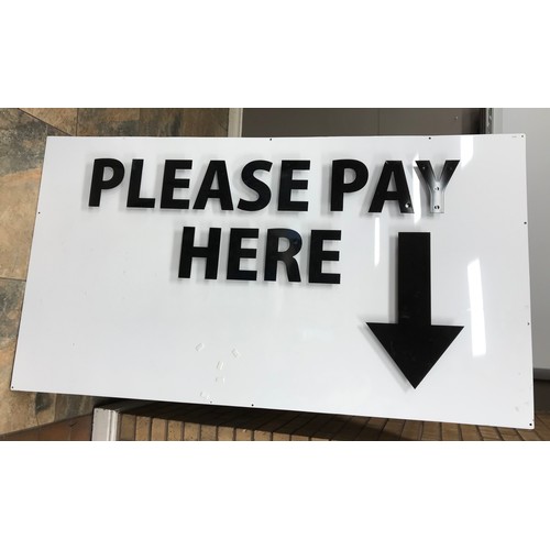 233 - 'PLEASE PAY HERE' SIGN