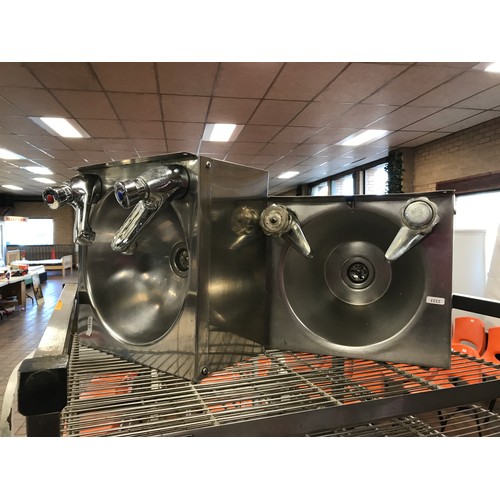 199 - 2 x SS WASH HAND BASINS