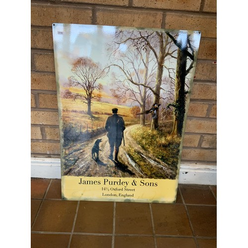 34 - JAMES PURDY TIN SIGN