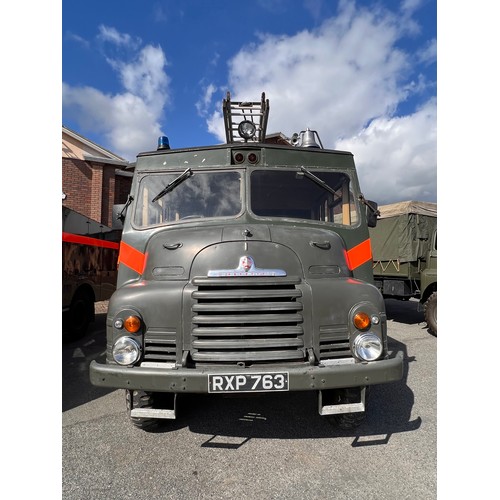 191 - 1956 BEDFORD GREEN GODDESS 'RXP763' 5000cc FIRE ENGINE -WITH KEY -3483K MILES