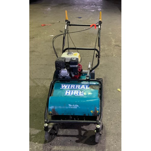 21 - USED MAKITA FLAIL MOWER WITH HONDA GX160 ENGINE - COST NEW £2700