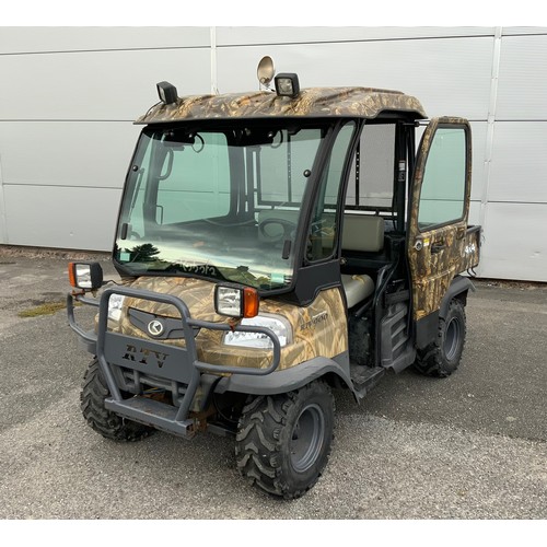 231 - 2008 KUBOTA RTV900 4X4  WITH FULL WEATHER KIT, INCLUDING RADIO & HEATER. HYDRAULIC TIPPING CARGO... 