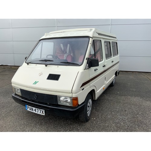 229 - 1982 RENAULT TRAFFIC RIMINI MOTORHOME REG 'PAN477X' 128K MILES