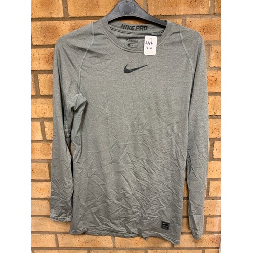 184 - BLACK DARE2B  HOODED JACKET & GREY NIKE DRI FIT LONG SLEEVE TOP (LC16/LC23)