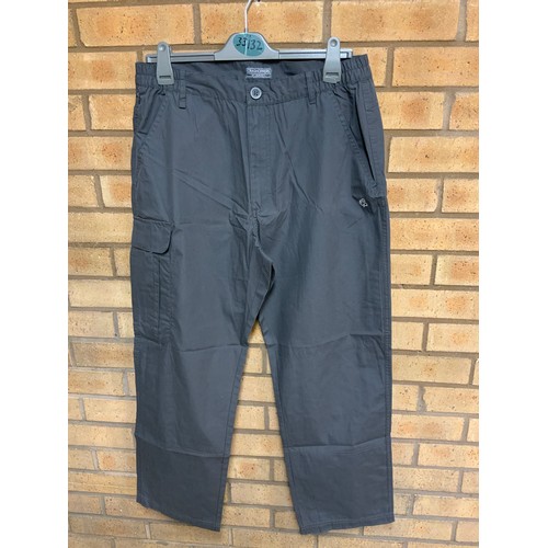 183 - GREY CRAG HOPPER TROUSERS, BLACK OEX TROUSERS & RED CALVIN KLEIN BASEBALL CAP (LC12,24,34)