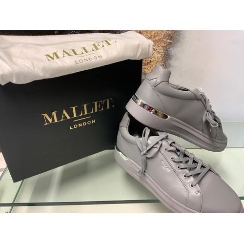 238 - MALLET GREY MENS SHOES SIZE 11 RRP £185 (CRP/5)