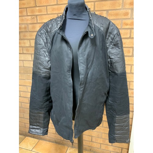 199 - REISS BIKER LEATHER SIZE XXL  & ARMANI EXCHANGE BLACK JACKET SIZE XXL RRP £489(CRP/6)