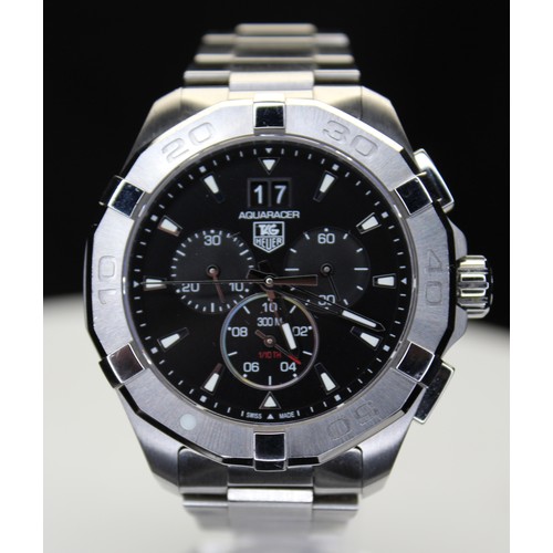 271 - TAG HEUR AQUARACER CHRONOGRAPH STAINLESS STEEL WATCH MODEL NUMBER CAY1110-0 SERIAL NUMBER WKH5625 WI... 