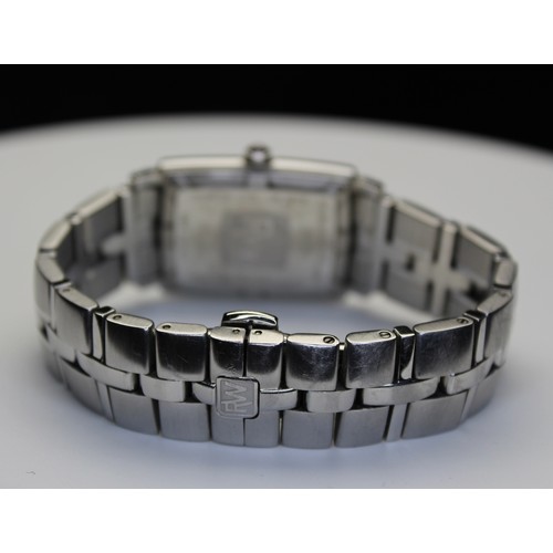 268 - RAYMOND WEIL PARSIFAL BRACELET WATCH WITH 8 DIAMOND DOTS -APPROX TOTAL 0.04 CARATS - MOTHER OF PEARL... 