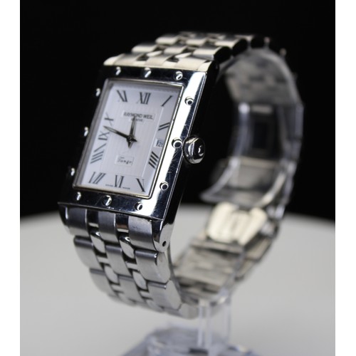 264 - GENTS RAYMOND WEIL TANGO BRACELET WATCH MODEL 5381 SERIAL NUMBER K007420 RRP £895 (CRP/4)