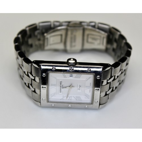 264 - GENTS RAYMOND WEIL TANGO BRACELET WATCH MODEL 5381 SERIAL NUMBER K007420 RRP £895 (CRP/4)