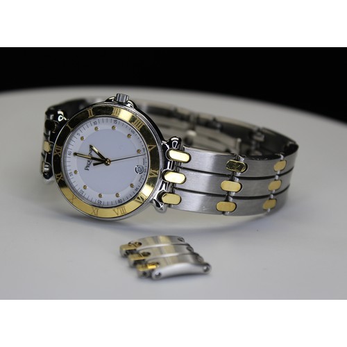 265 - PEQUINET MOOREA WATCH IN BOX STAINLESS STEEL & GOLD PLATED MODEL 2292 RRP £999  (P20161324)