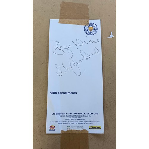 144 - SIGNED LEICESTER SHIRT ALAN BIRCHEHALL WITH COA