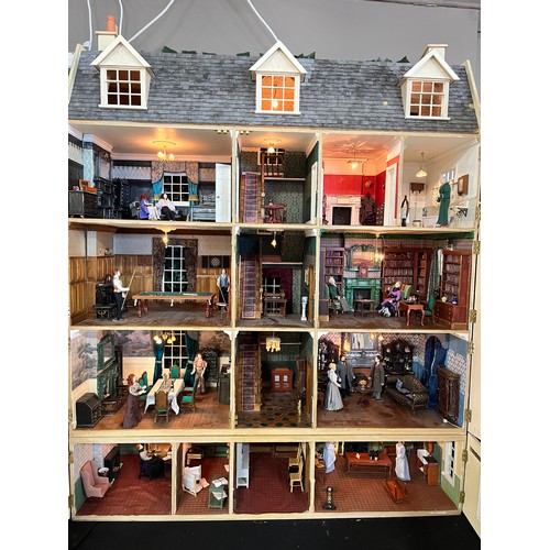 141 - MONOLITH DOLLS HOUSE 4 FLOOR & BASEMENT'RENOUF' AND ACCESSORIES