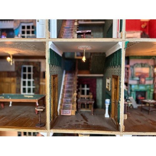 141 - MONOLITH DOLLS HOUSE 4 FLOOR & BASEMENT'RENOUF' AND ACCESSORIES