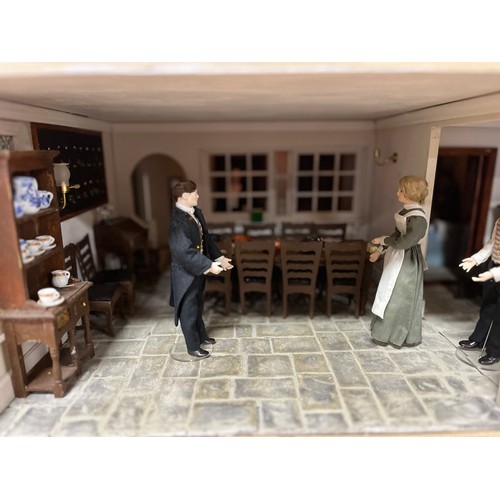 137 - DOWNTON ABBEY DOLLS HOUSE 4 FLOOR & BASEMENT'LANCASTER GATE' AND ACCESSORIES