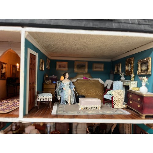 137 - DOWNTON ABBEY DOLLS HOUSE 4 FLOOR & BASEMENT'LANCASTER GATE' AND ACCESSORIES