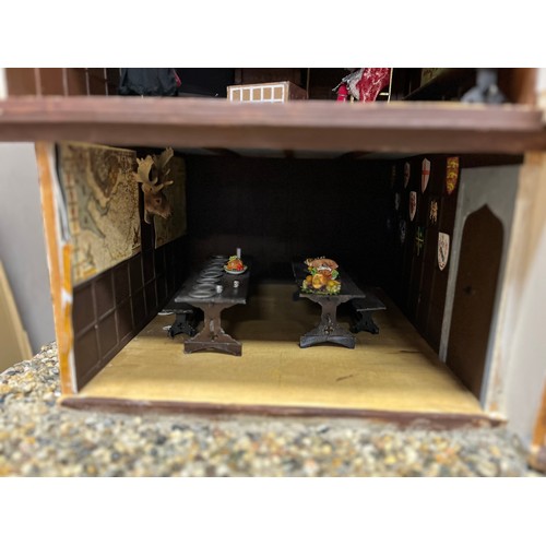 136 - TUDOR DOLLS HOUSE AND ACCESORIES