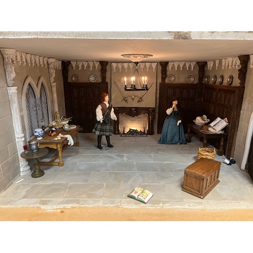 142 - CASTLE DOLLS HOUSE AND ACCESSORIES