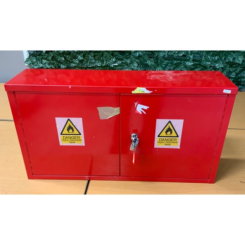 60 - RED 2 DOOR FLAMMABLE CABINET