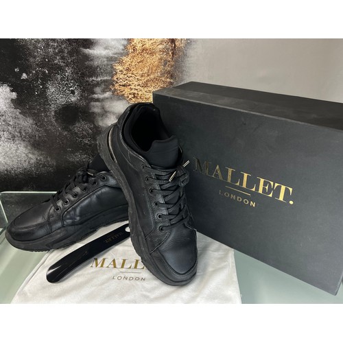 PAIR MALLET KINGSLAND TRAINERS SIZE 8 (42) WITH BOX RRP £175