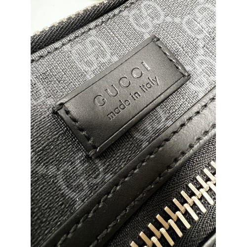 Gucci GG Black small messenger bag Style 523599 Serial number 498879 RRP 755 42