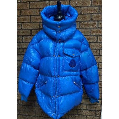 120 - MONCLER BLUE 'LAMENTIN' QUILTED DOWN JACKET WITH HOOD RRP £1259 SIZE 5 SERIAL CODE:F20911B58300 539W... 
