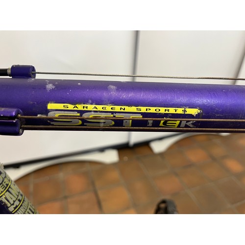 69 - SARACEN TRAX SST PURPLE MENS MOUNTAIN BIKE RRP £237 (9458)