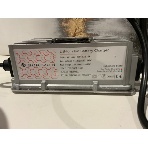 52B - SUR-RON 60V CHARGER 60v Standard Sur-Ron Charger with UK 13a Plug RRP £250  (FOR A SURRON ELECTRIC B... 