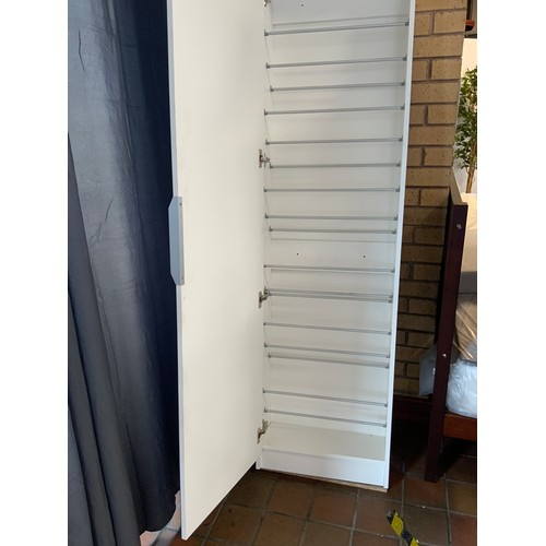 300 - Design12 Pairs Shoe Storage Cabinet RRP £194.99glass a/f