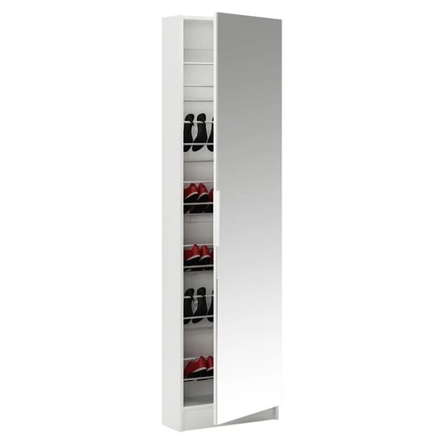 300 - Design12 Pairs Shoe Storage Cabinet RRP £194.99glass a/f