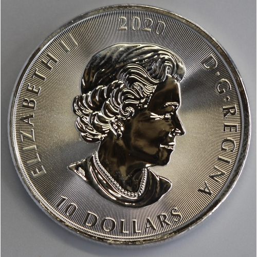 92 - CANADA ARGENT PUR 2oz 9999 SILVER 2020 10 DOLLAR OCTOPUS COIN - RRP £83.54