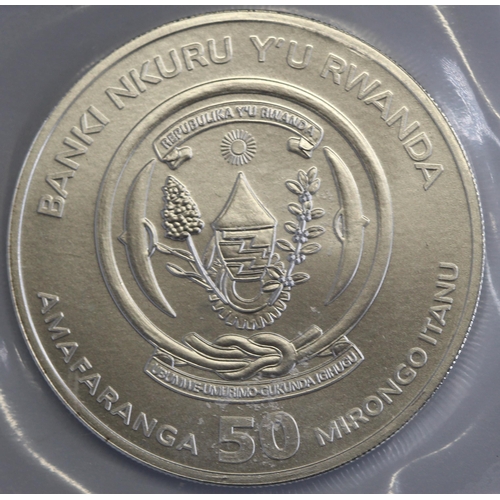 106 - RWANDA 1oz 999 FINE SILVER 2020 AFRICAN RRP £40