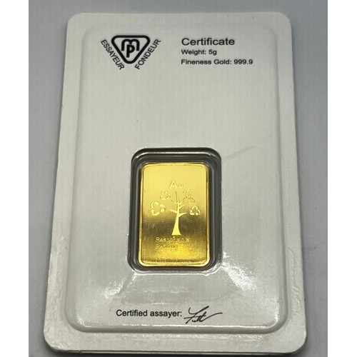 114 - METALOR 5g GOLD BAR 999.9 RRP £298