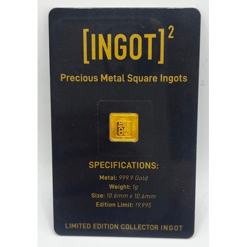 110 - LTD. EDITION BATTLE OF BRITAIN INGOT-1g OF PURE GOLD W CERTIFICATE RRP £59