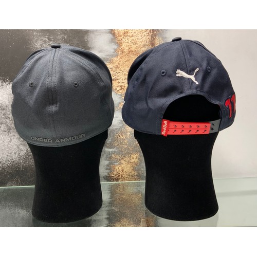 75 - PUMA REDBULL RACING TELCEL CAP RRP £26 & UNDER ARMOUR ISO CHILL CAP RRP £25 (P22175481)
