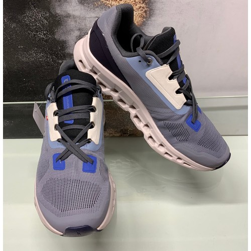 59 - ON CLOUD CLOUDSTRATUS 2 -FOSSIL/MIDNIGHT TRAINER SIZE UK 9 RRP £160 (P22175481)