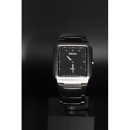 45 - SEIKO 7N32 ALO STAINLESS STEEL VINTAGE WATCH (9593)