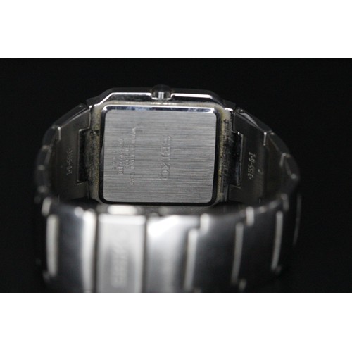 45 - SEIKO 7N32 ALO STAINLESS STEEL VINTAGE WATCH (9593)