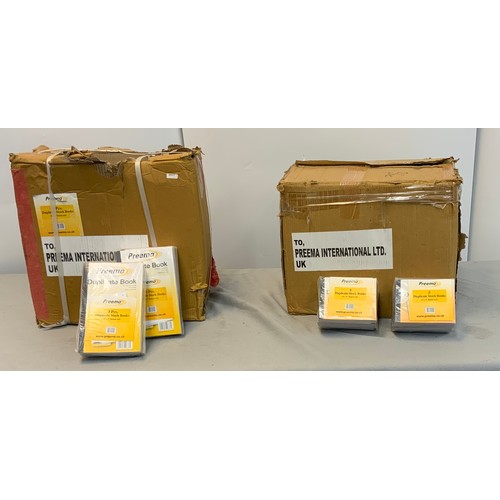 2 - 8 X 5 PREEMA DUPLICATE STOCK BOOK & 84 X 5 PREEMA DUPLICATE STOCK BOOK