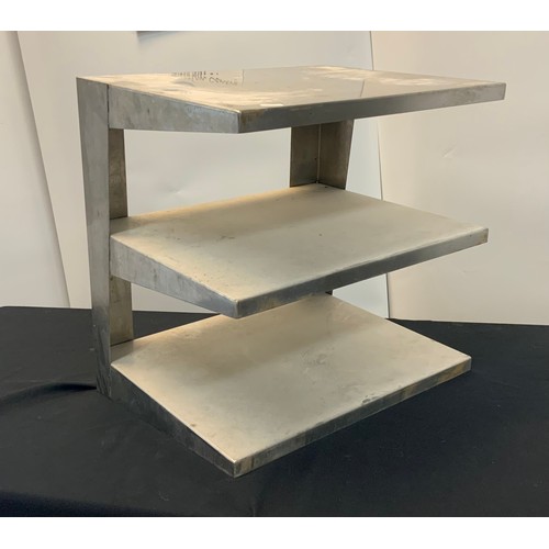26 - STAINLESS STEEL 3 TIER SHELVING