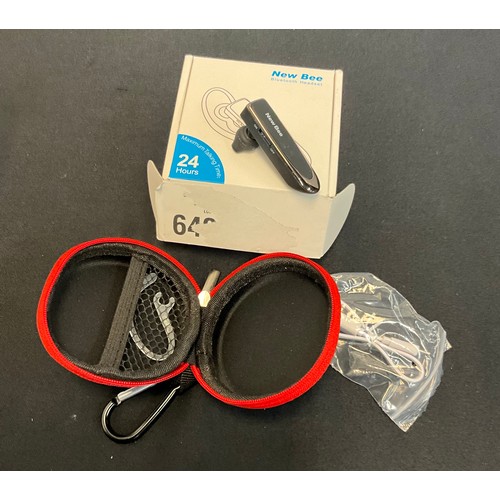 130 - NEW BEE BLUETOOTH HEADSET