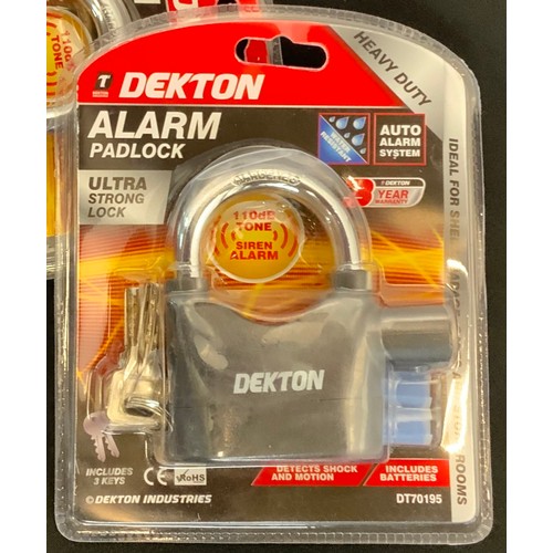 58 - NEW DEKTON ULTRA STRONG ALARM PADLOCK