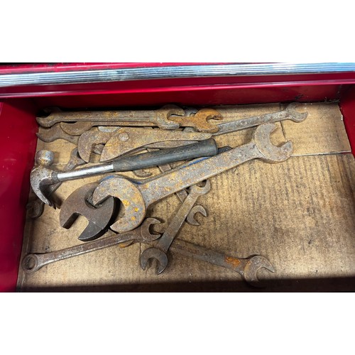 3 - STACK ON 3 DRAWER METAL TOOL CHEST WITH TOOLS