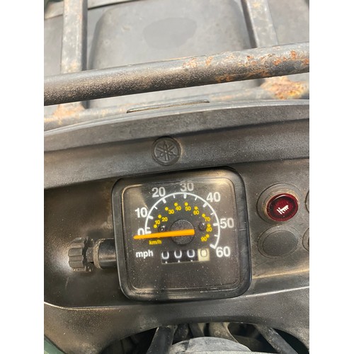 169B - 2003 - CX53GLG YAMAHA KODIAC 4X4 QUAD MODEL YFM400A SPEEDO NOT WORKING SHOWING 0 HOURS.