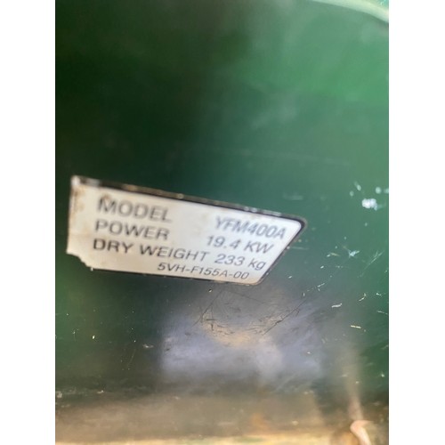 169B - 2003 - CX53GLG YAMAHA KODIAC 4X4 QUAD MODEL YFM400A SPEEDO NOT WORKING SHOWING 0 HOURS.