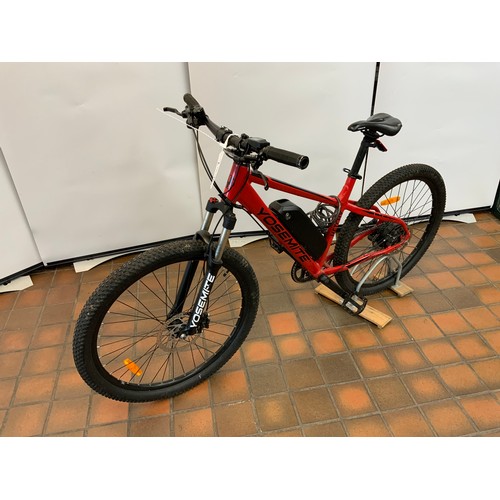 244 - YOSEMITE HETCHY ELECTRIC 7 SPEED MOUNTAIN BIKE WITH LARGE 27.5 WHEELS - COST NEW £1200 (9632)
