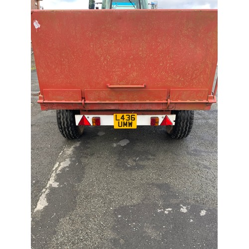 213 - BOX TRAILER - 4 TON TIPPER - (NEW BODY MADE BY LOCAL ENGINEERING COMPANY - COST £1750)